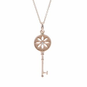 TIFFANY Daisy Necklace Pink Gold